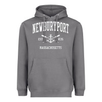 Storm newburyport ma vintage crossed oars & boat anchor sports t shirt Heavyweight Hoodie - linhVisuals