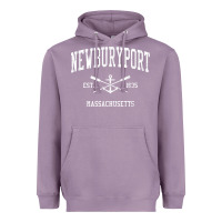 Lavender newburyport ma vintage crossed oars & boat anchor sports t shirt Heavyweight Hoodie - linhVisuals