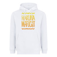 White hakuna mafuckit [tb] Heavyweight Hoodie - linhVisuals