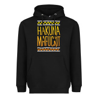 Black hakuna mafuckit [tb] Heavyweight Hoodie - linhVisuals