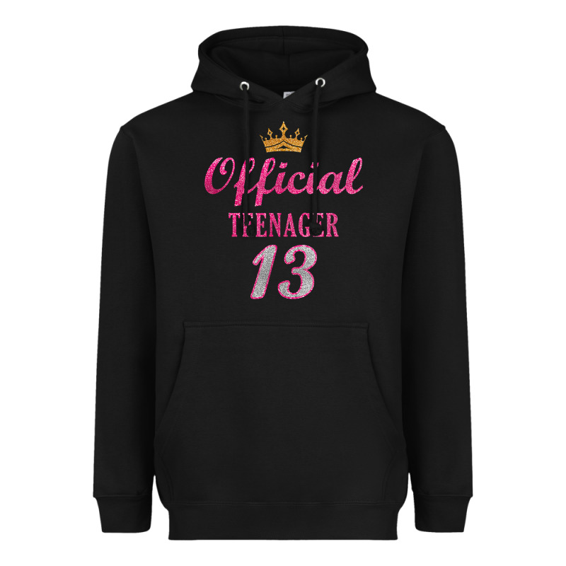 Official 13 Teenager Cute 13th Birthday Ideas For Girls T Shirt Heavyweight Hoodie by linhVisuals | Teevron