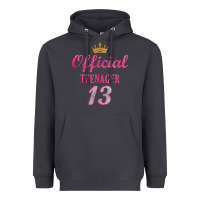 Smoke official 13 teenager cute 13th birthday ideas for girls t shirt Heavyweight Hoodie - linhVisuals