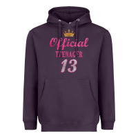 Plum official 13 teenager cute 13th birthday ideas for girls t shirt Heavyweight Hoodie - linhVisuals