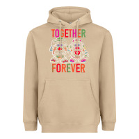 Mushroom mr. & mrs. potato head day of the dead together forever premium t shir Heavyweight Hoodie - linhVisuals