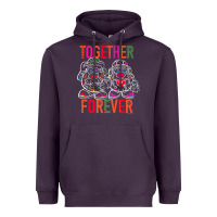 Plum mr. & mrs. potato head day of the dead together forever premium t shir Heavyweight Hoodie - linhVisuals