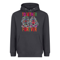 Smoke mr. & mrs. potato head day of the dead together forever premium t shir Heavyweight Hoodie - linhVisuals