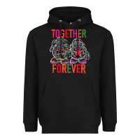 Black mr. & mrs. potato head day of the dead together forever premium t shir Heavyweight Hoodie - linhVisuals