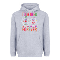 Heather Grey mr. & mrs. potato head day of the dead together forever premium t shir Heavyweight Hoodie - linhVisuals
