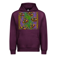 Mauve Wine mardi gras king cake leopard Urban Hoodie - RanaPortraitStore