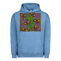 Pigment Pebble Blue mardi gras king cake leopard Urban Hoodie - RanaPortraitStore