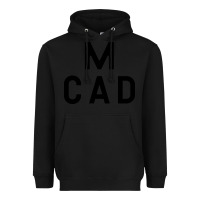 Black Minneapolis College of Art and Design Heavyweight Hoodie - linhVisuals