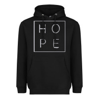 Black hope quote Heavyweight Hoodie - linhVisuals