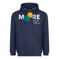 Navy Moore College of Art and Design Heavyweight Hoodie - linhVisuals