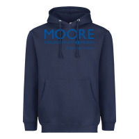 Navy Moore College of Art and Design Heavyweight Hoodie - linhVisuals