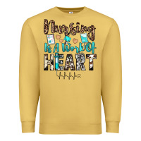 Antique Gold nursing is a work of heart Premium Sweatshirt - JahusDesignShop