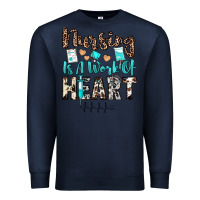 Navy nursing is a work of heart Premium Sweatshirt - JahusDesignShop
