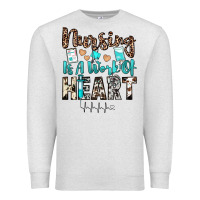 Oatmeal Heather nursing is a work of heart Premium Sweatshirt - JahusDesignShop