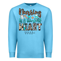 Ocean Blue nursing is a work of heart Premium Sweatshirt - JahusDesignShop
