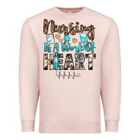 Pale Pink nursing is a work of heart Premium Sweatshirt - JahusDesignShop