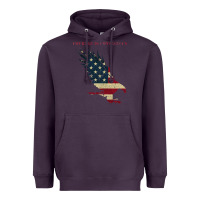 Plum courage is contagious and eagle Heavyweight Hoodie - linhVisuals