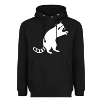 Black raccoon Heavyweight Hoodie - linhVisuals