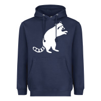 Navy raccoon Heavyweight Hoodie - linhVisuals