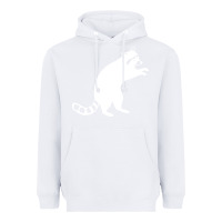 White raccoon Heavyweight Hoodie - linhVisuals