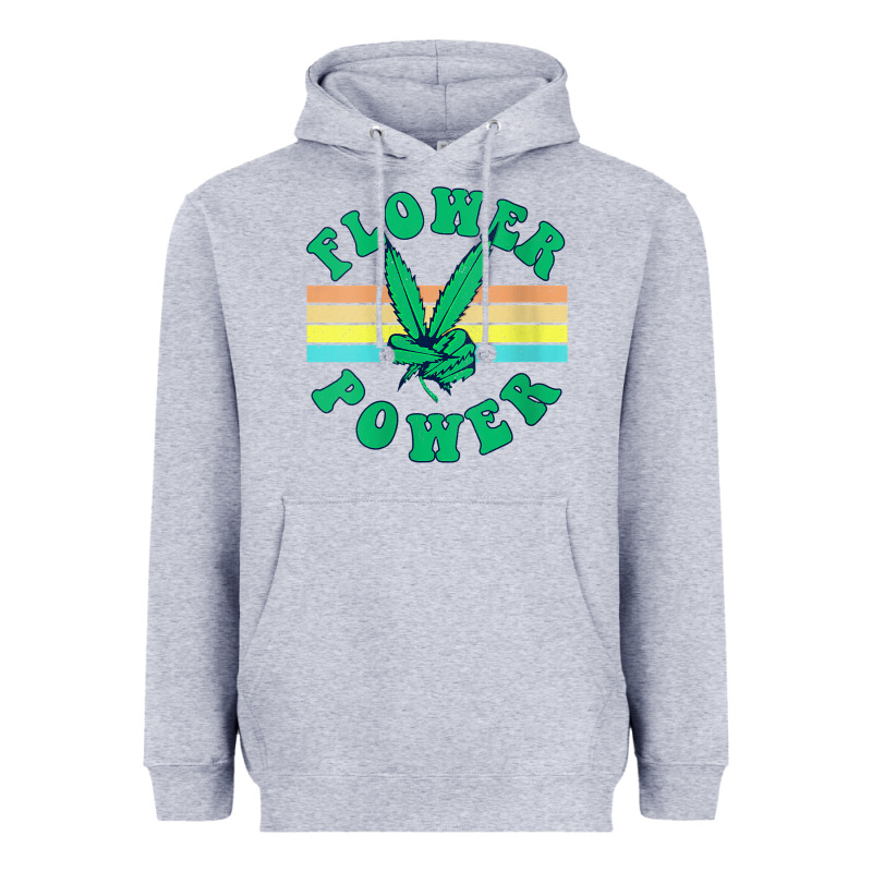 Womens Flower Power 420 Thc Pot Weed Medical Marijuana Funny Weed V Ne Heavyweight Hoodie by linhVisuals | Teevron
