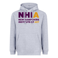 Heather Grey New Hampshire Institute of Art Heavyweight Hoodie - linhVisuals