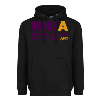 Black New Hampshire Institute of Art Heavyweight Hoodie - linhVisuals
