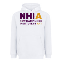 White New Hampshire Institute of Art Heavyweight Hoodie - linhVisuals