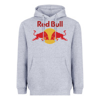 Heather Grey red formula team Heavyweight Hoodie - linhVisuals