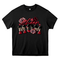 Black cheer mom  maroon Heavy Core Tee - CowGirlArtShop