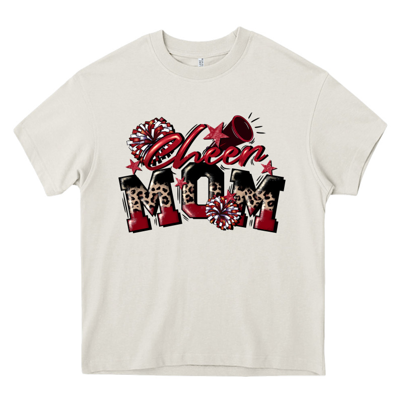 Cheer Mom  Maroon Heavy Core Tee by CowGirlArtShop | Teevron