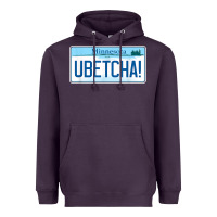 Plum ubetcha (you betcha) minnesota license plate t shirt Heavyweight Hoodie - linhVisuals