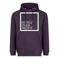 Plum people over profit democratic socialism pro socialist symbol t shirt Heavyweight Hoodie - linhVisuals