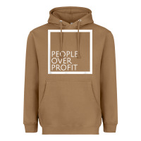 Toasted Coconut people over profit democratic socialism pro socialist symbol t shirt Heavyweight Hoodie - linhVisuals