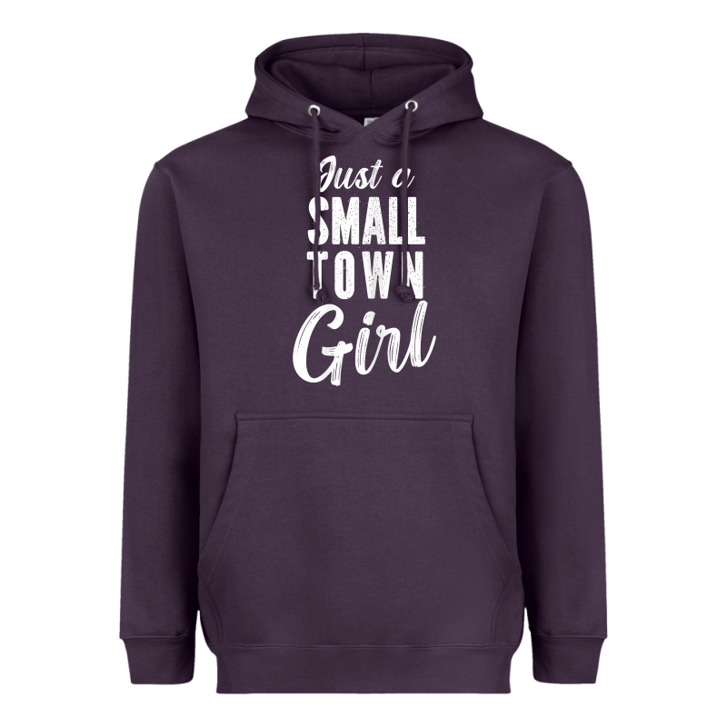 Womens Just A Small Town Girl Journey T Shirt Heavyweight Hoodie by linhVisuals | Teevron