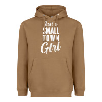 Toasted Coconut womens just a small town girl journey t shirt Heavyweight Hoodie - linhVisuals