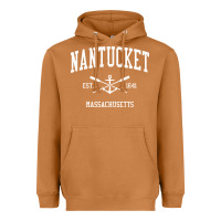 Meerkat nantucket ma vintage crossed oars & boat anchor sports pullover hoodie Heavyweight Hoodie - linhVisuals