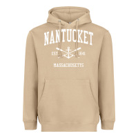 Mushroom nantucket ma vintage crossed oars & boat anchor sports pullover hoodie Heavyweight Hoodie - linhVisuals