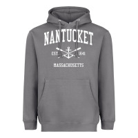 Storm nantucket ma vintage crossed oars & boat anchor sports pullover hoodie Heavyweight Hoodie - linhVisuals