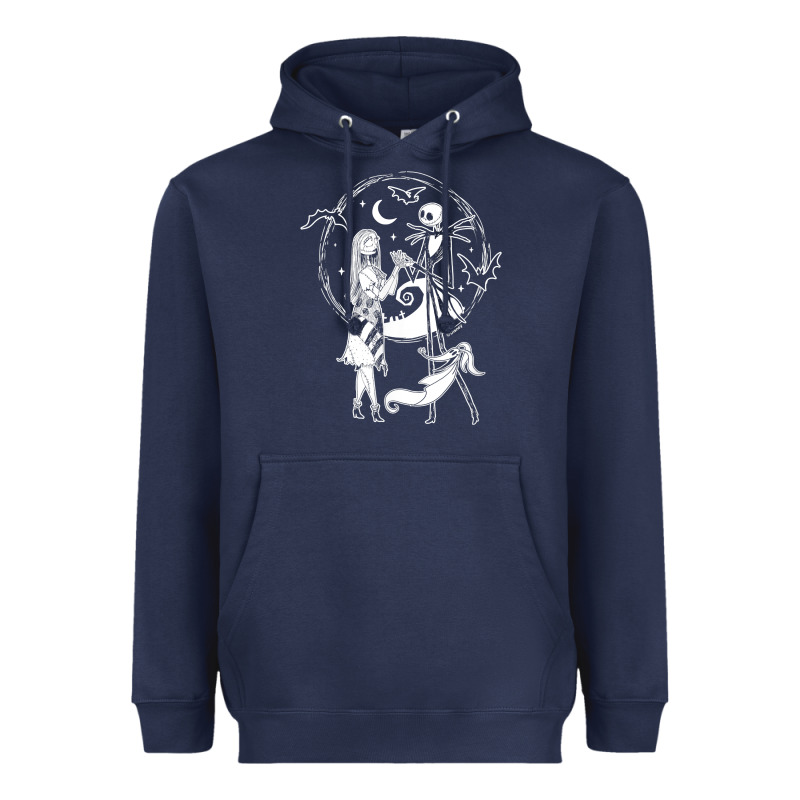 Nightmare Before Christmas Jack And Sally T Shirt Heavyweight Hoodie by linhVisuals | Teevron
