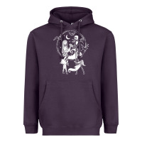 Plum nightmare before christmas jack and sally t shirt Heavyweight Hoodie - linhVisuals