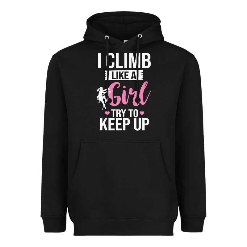Climbing Climb Mountain Climbing Like A Girl 345 Climb Climbing Lover Heavyweight Hoodie by linhVisuals | Teevron