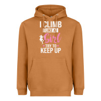 Meerkat climbing climb mountain climbing like a girl 345 climb climbing lover Heavyweight Hoodie - linhVisuals