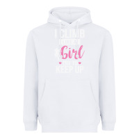 White climbing climb mountain climbing like a girl 345 climb climbing lover Heavyweight Hoodie - linhVisuals
