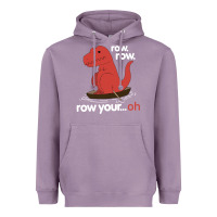 Lavender dinosaur dino trex row t rex saurus Heavyweight Hoodie - linhVisuals
