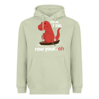 Matcha dinosaur dino trex row t rex saurus Heavyweight Hoodie - linhVisuals