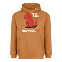 Meerkat dinosaur dino trex row t rex saurus Heavyweight Hoodie - linhVisuals